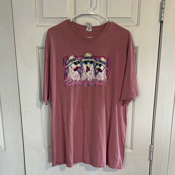 Beach Chick chicken shirt size 2x - Picture 1 of 4